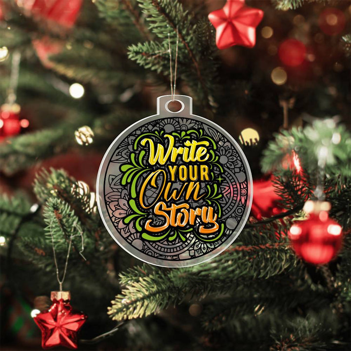 Write your own Story - Personalized Acrylic Ornament