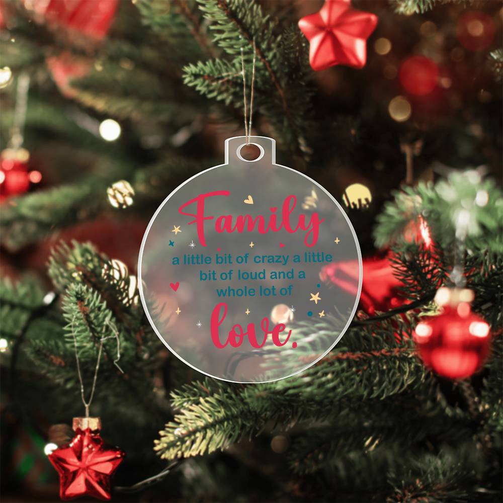 Family | A whole lot of Love - Personalized Acrylic Ornament