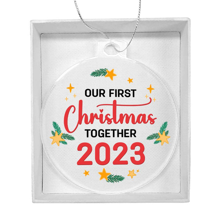 Our First Christmas Together - Personalized Acrylic Ornament