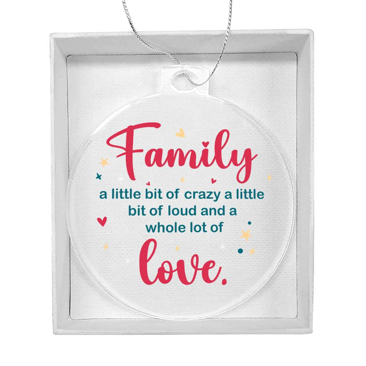 Family | A whole lot of Love - Personalized Acrylic Ornament