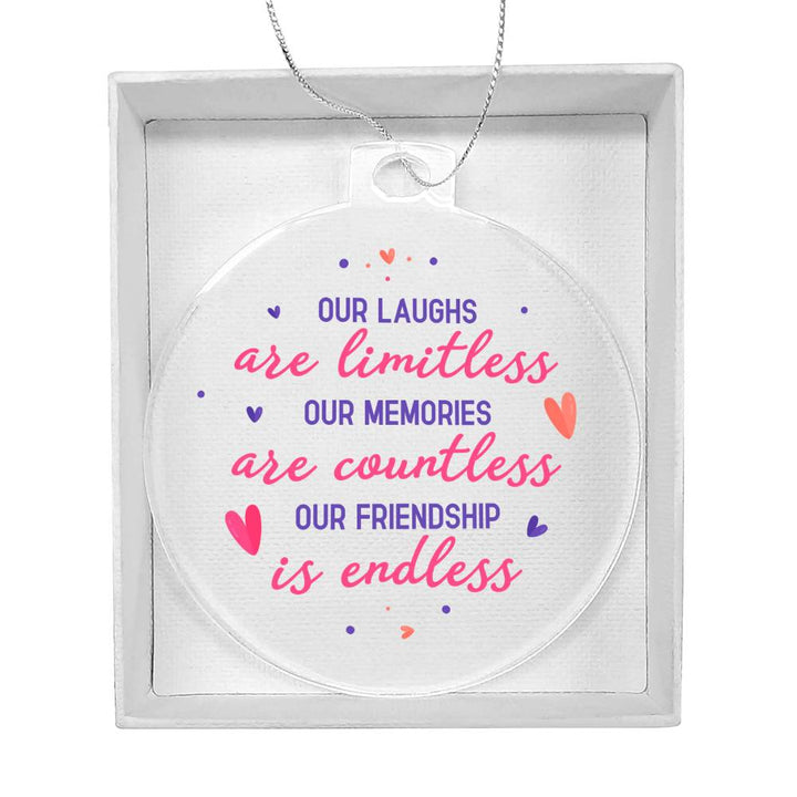 Our Laughs are Limitless - Personalized Acrylic Ornament