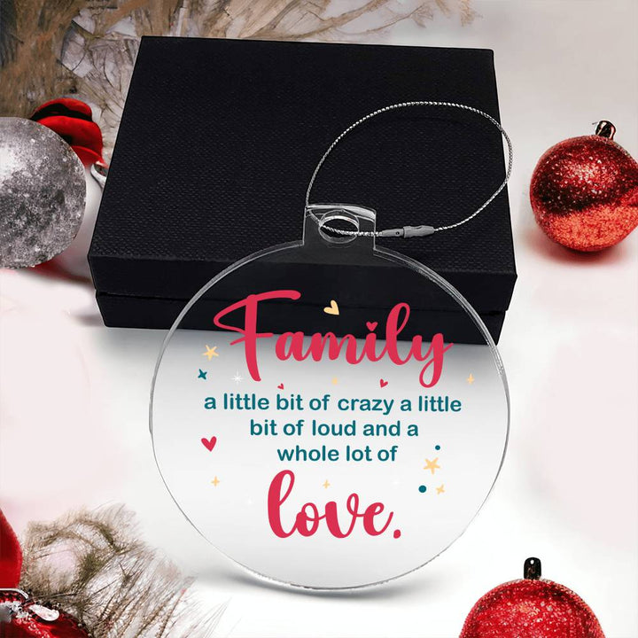 Family | A whole lot of Love - Personalized Acrylic Ornament