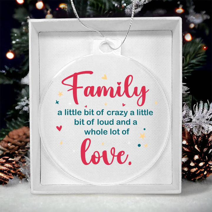 Family | A whole lot of Love - Personalized Acrylic Ornament