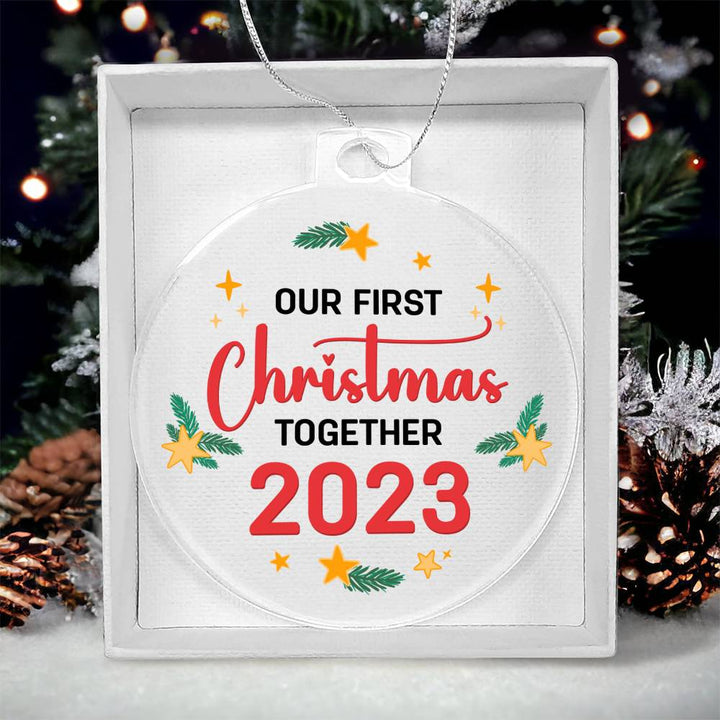 Our First Christmas Together - Personalized Acrylic Ornament