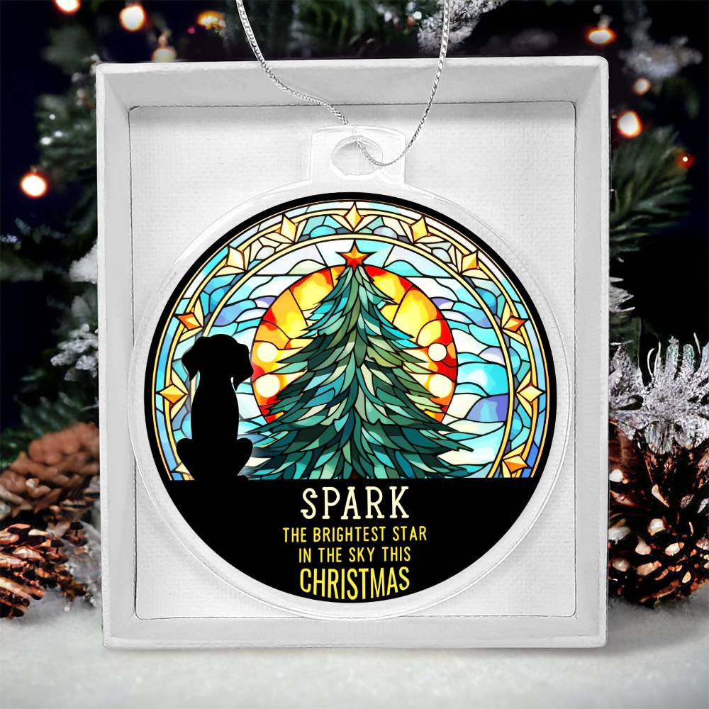 Spark the Brightness Star in the sky this Christmas - Personalized Acrylic Ornament