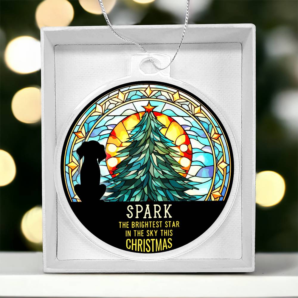 Spark the Brightness Star in the sky this Christmas - Personalized Acrylic Ornament