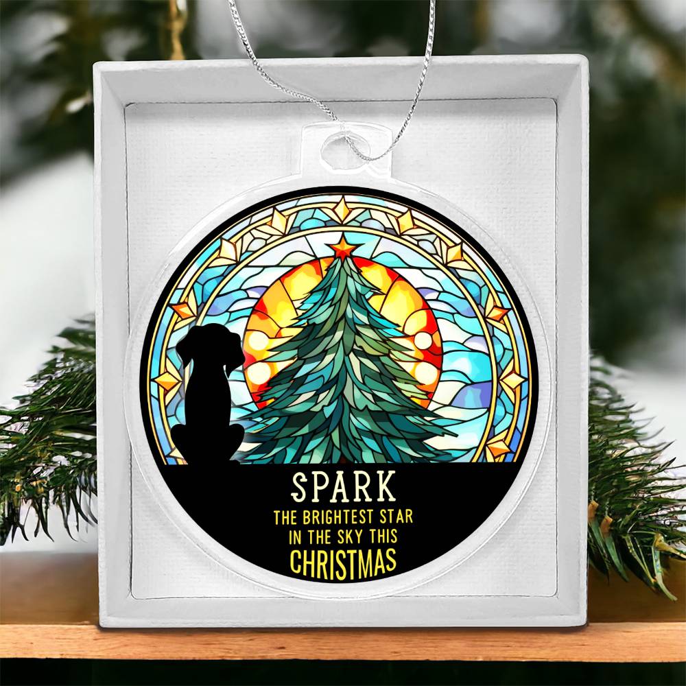 Spark the Brightness Star in the sky this Christmas - Personalized Acrylic Ornament