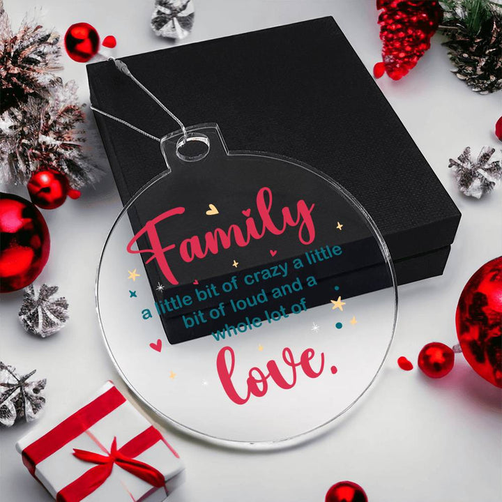 Family | A whole lot of Love - Personalized Acrylic Ornament