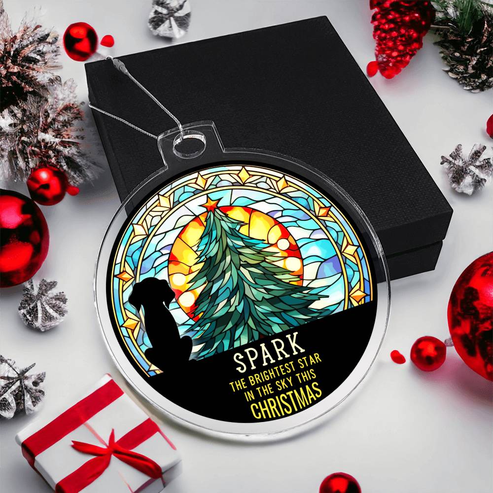 Spark the Brightness Star in the sky this Christmas - Personalized Acrylic Ornament