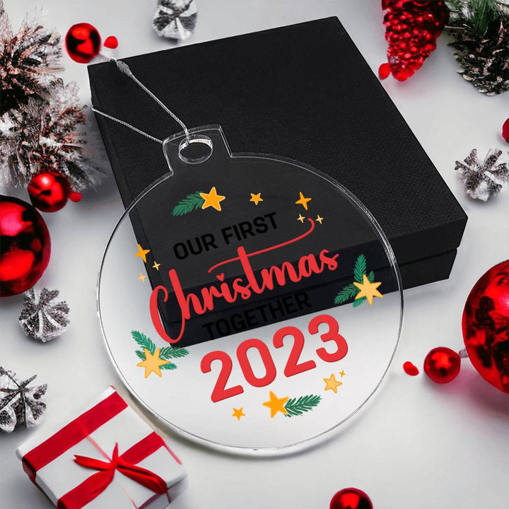 Our First Christmas Together - Personalized Acrylic Ornament