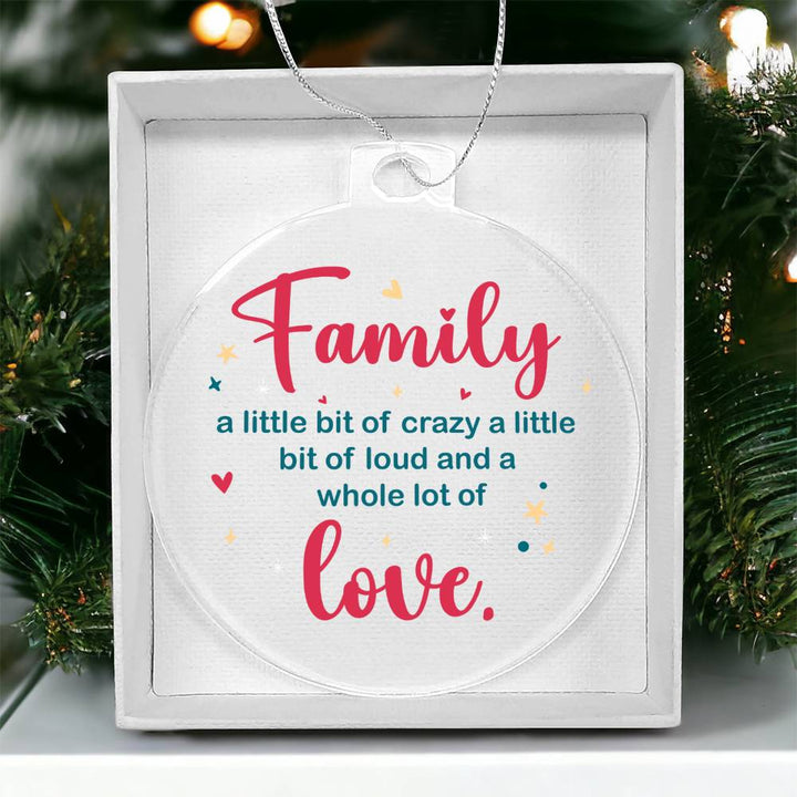 Family | A whole lot of Love - Personalized Acrylic Ornament