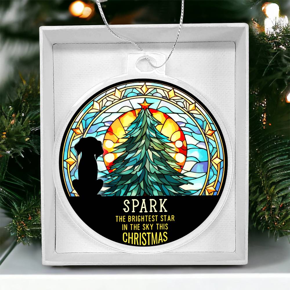 Spark the Brightness Star in the sky this Christmas - Personalized Acrylic Ornament