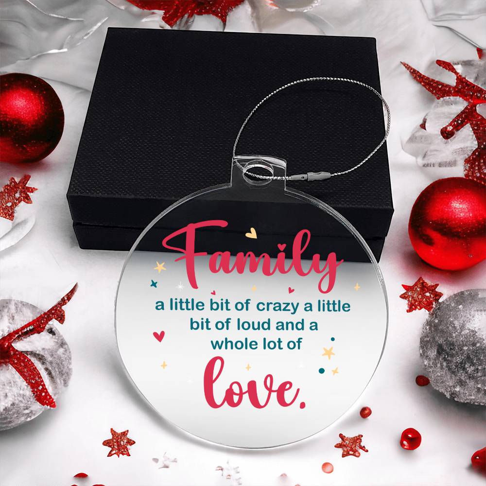 Family | A whole lot of Love - Personalized Acrylic Ornament