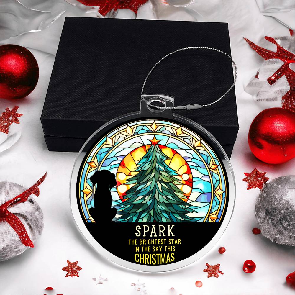 Spark the Brightness Star in the sky this Christmas - Personalized Acrylic Ornament