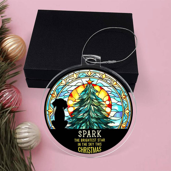 Spark the Brightness Star in the sky this Christmas - Personalized Acrylic Ornament