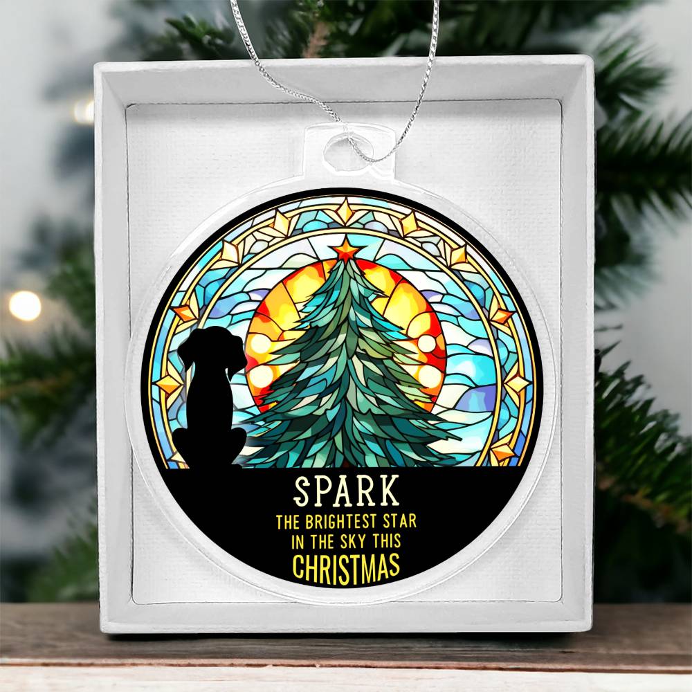 Spark the Brightness Star in the sky this Christmas - Personalized Acrylic Ornament