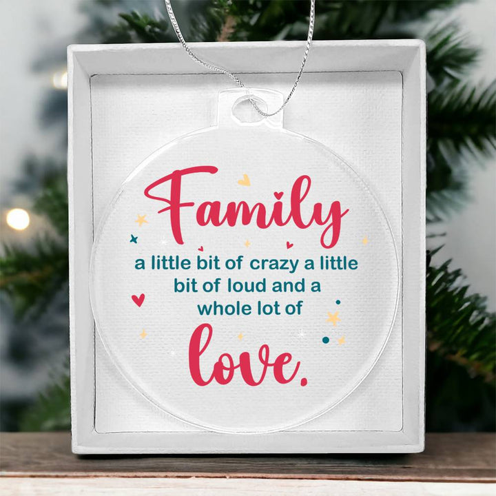 Family | A whole lot of Love - Personalized Acrylic Ornament