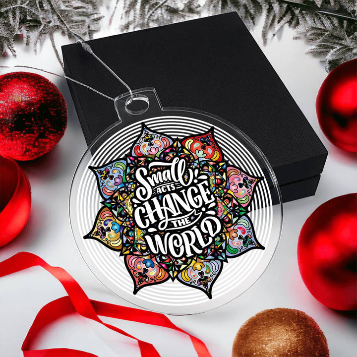 Christmas | Small Acts change the World - Personalized Acrylic Ornament