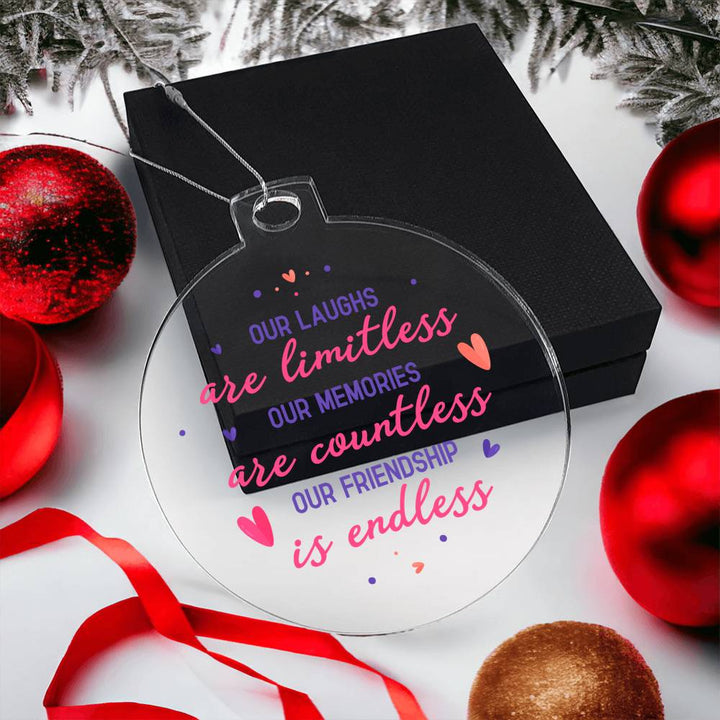 Our Laughs are Limitless - Personalized Acrylic Ornament