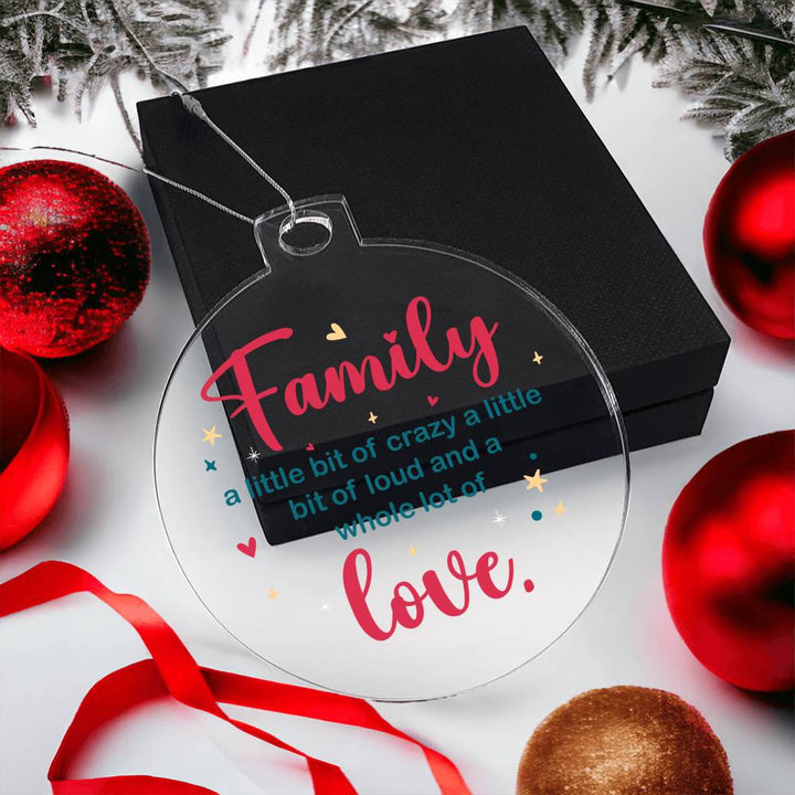 Family | A whole lot of Love - Personalized Acrylic Ornament