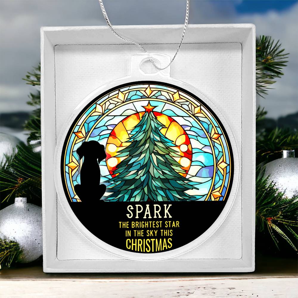 Spark the Brightness Star in the sky this Christmas - Personalized Acrylic Ornament