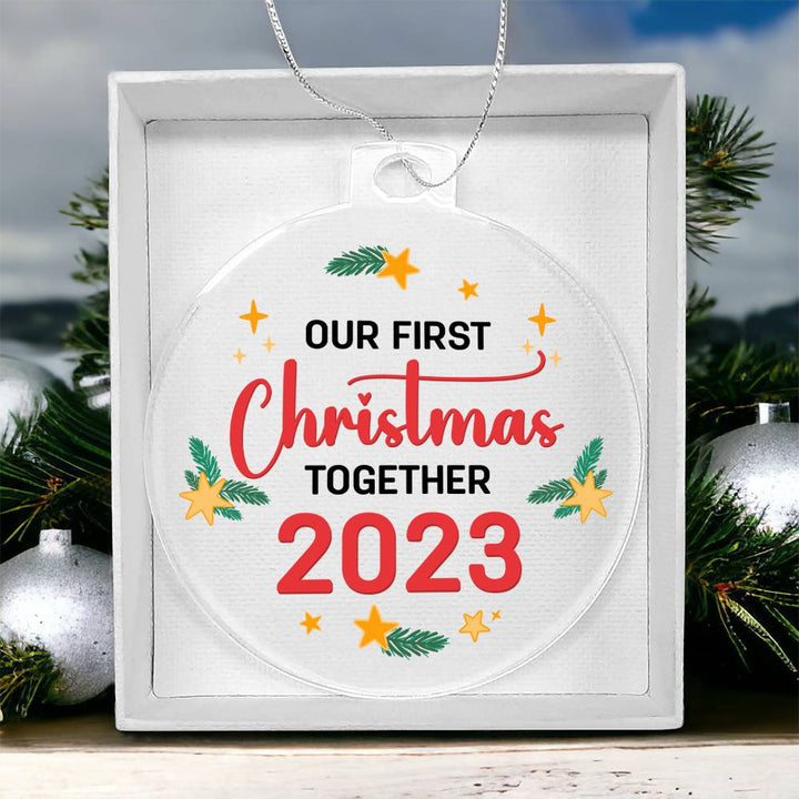 Our First Christmas Together - Personalized Acrylic Ornament