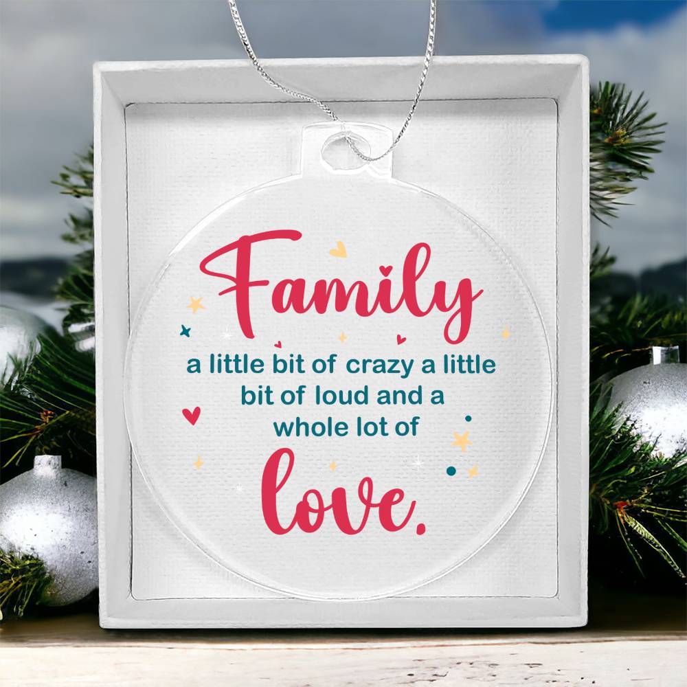 Family | A whole lot of Love - Personalized Acrylic Ornament