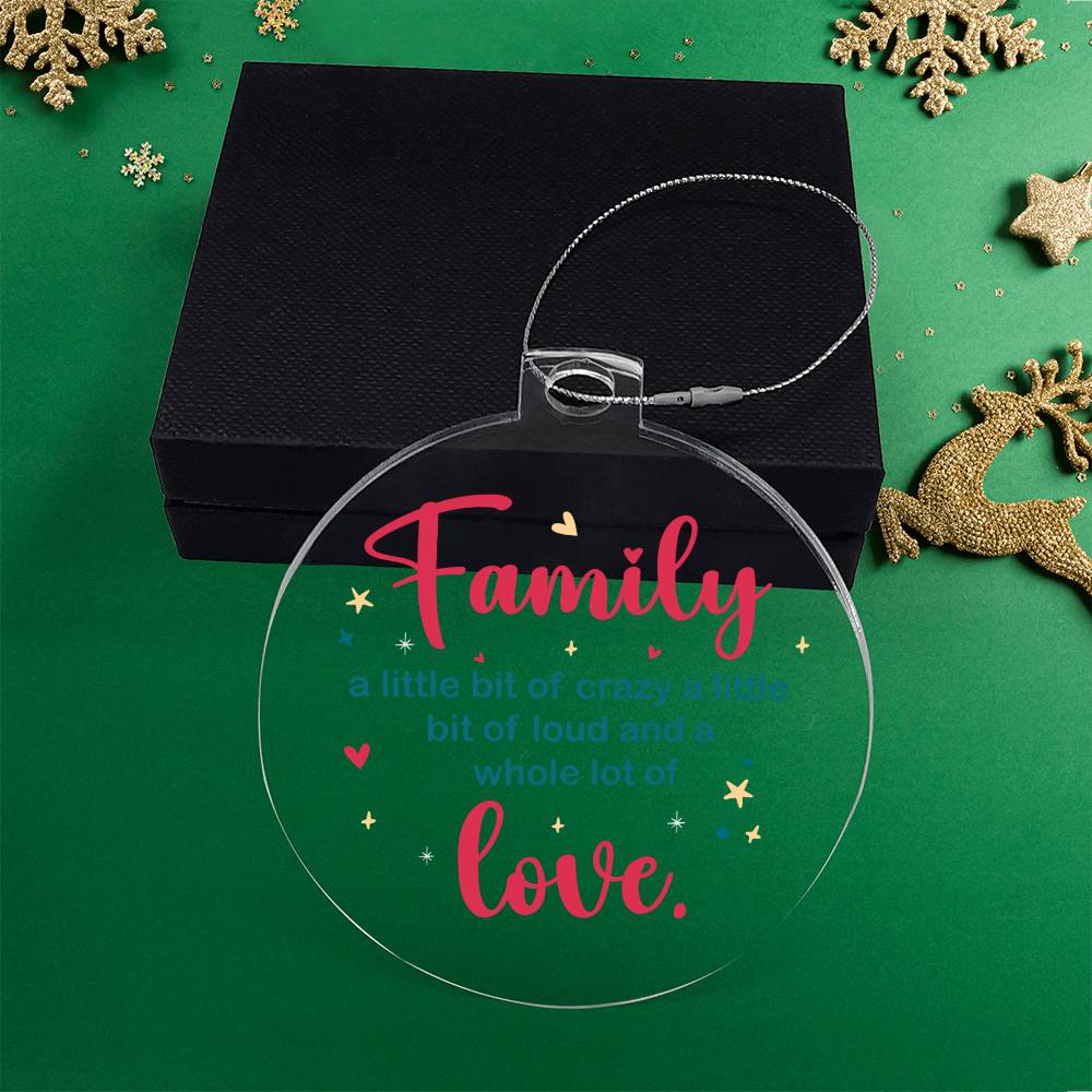 Family | A whole lot of Love - Personalized Acrylic Ornament