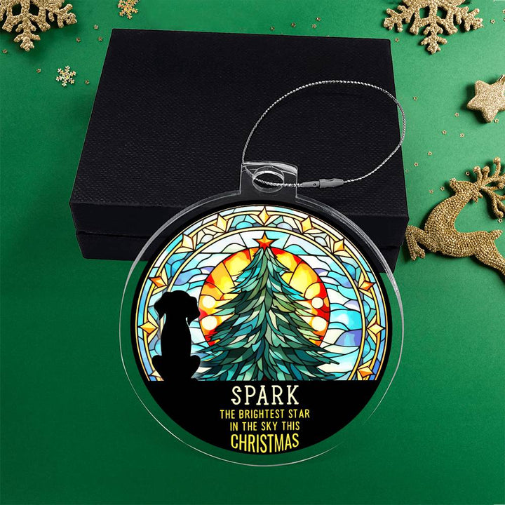 Spark the Brightness Star in the sky this Christmas - Personalized Acrylic Ornament