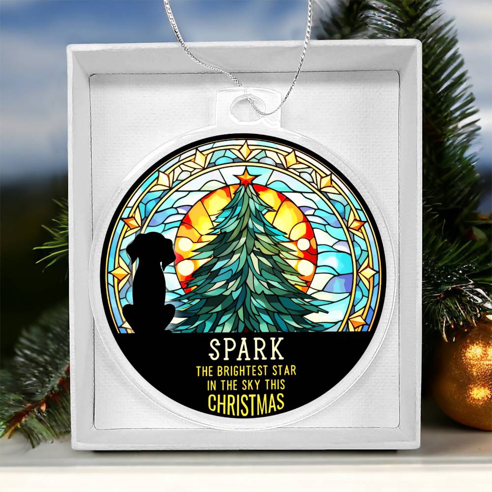 Spark the Brightness Star in the sky this Christmas - Personalized Acrylic Ornament