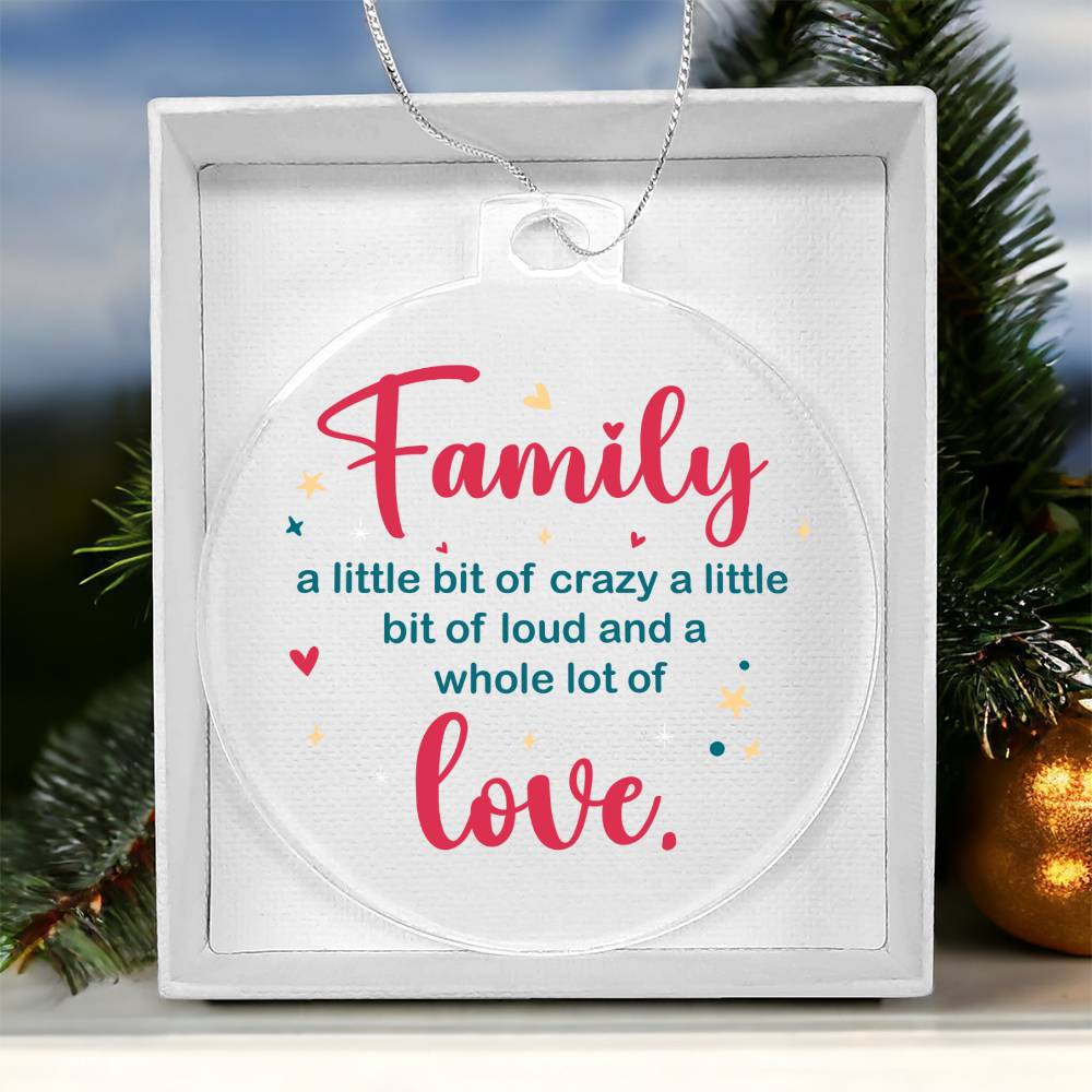 Family | A whole lot of Love - Personalized Acrylic Ornament