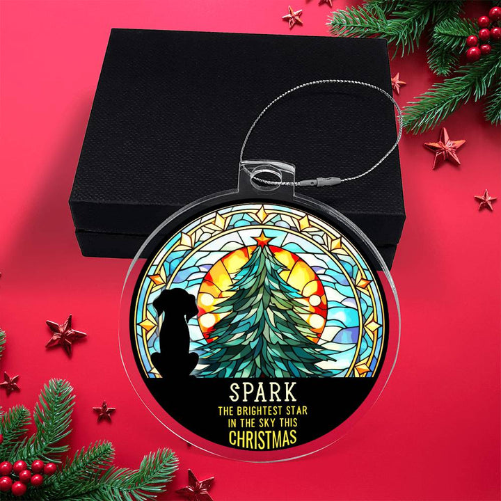 Spark the Brightness Star in the sky this Christmas - Personalized Acrylic Ornament