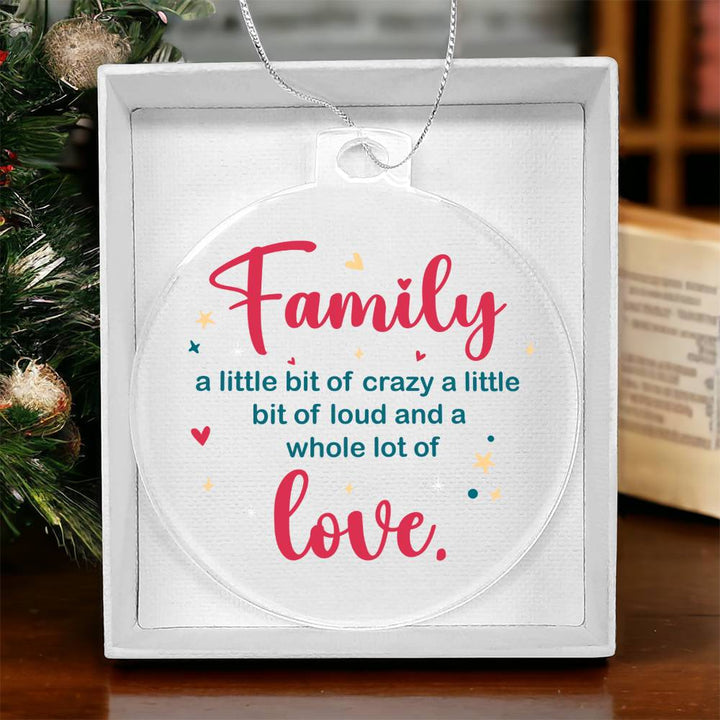 Family | A whole lot of Love - Personalized Acrylic Ornament