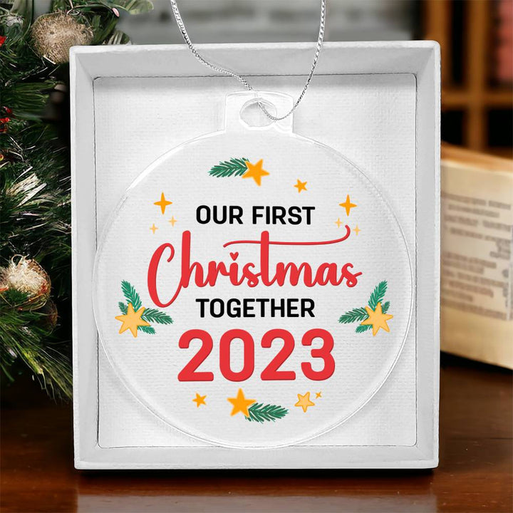 Our First Christmas Together - Personalized Acrylic Ornament