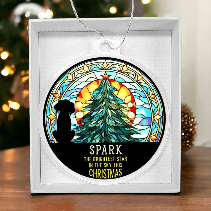 Spark the Brightness Star in the sky this Christmas - Personalized Acrylic Ornament