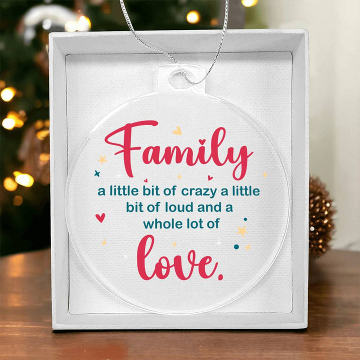 Family | A whole lot of Love - Personalized Acrylic Ornament