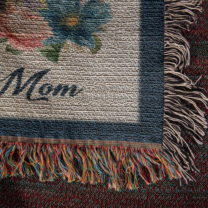 Mom | Everything I am, You helped me to be - Heirloom Woven Blanket 50" x 60"