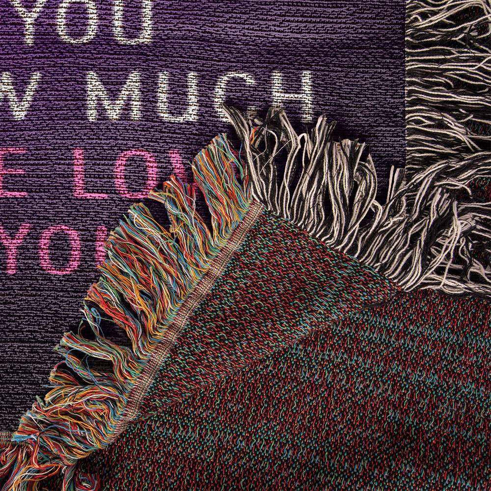 Mom | It Reminds Me How Much We Love You - Heirloom Woven Blanket 50" x 60"