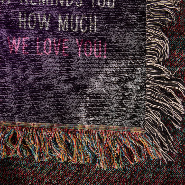 Mom | It Reminds You How Much We Love You - Heirloom Woven Blanket 60" x 50"