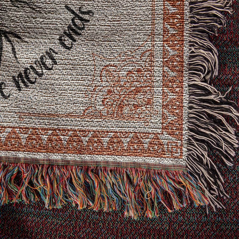 Family | Where life begins and love never ends - Heirloom Woven Blanket 60" x 50"