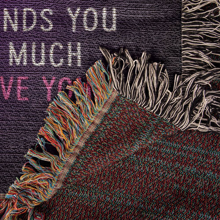 Mom | It Reminds You How Much We Love You - Heirloom Woven Blanket 60" x 50"