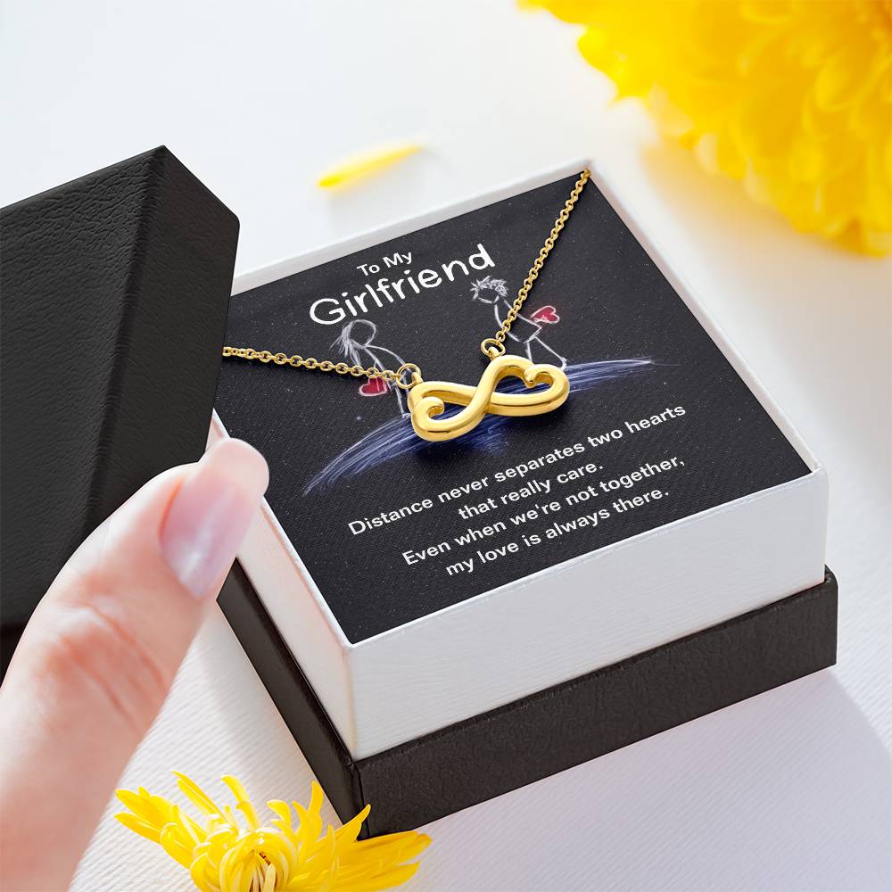 To My Girlfriend | Even when we're not together, My love is always there - Endless Love Necklace