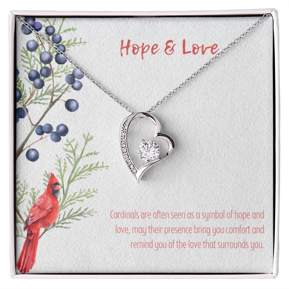 Hope & Love | Cardinals are often seen as a symbol of hope and love - Forever Love Necklace