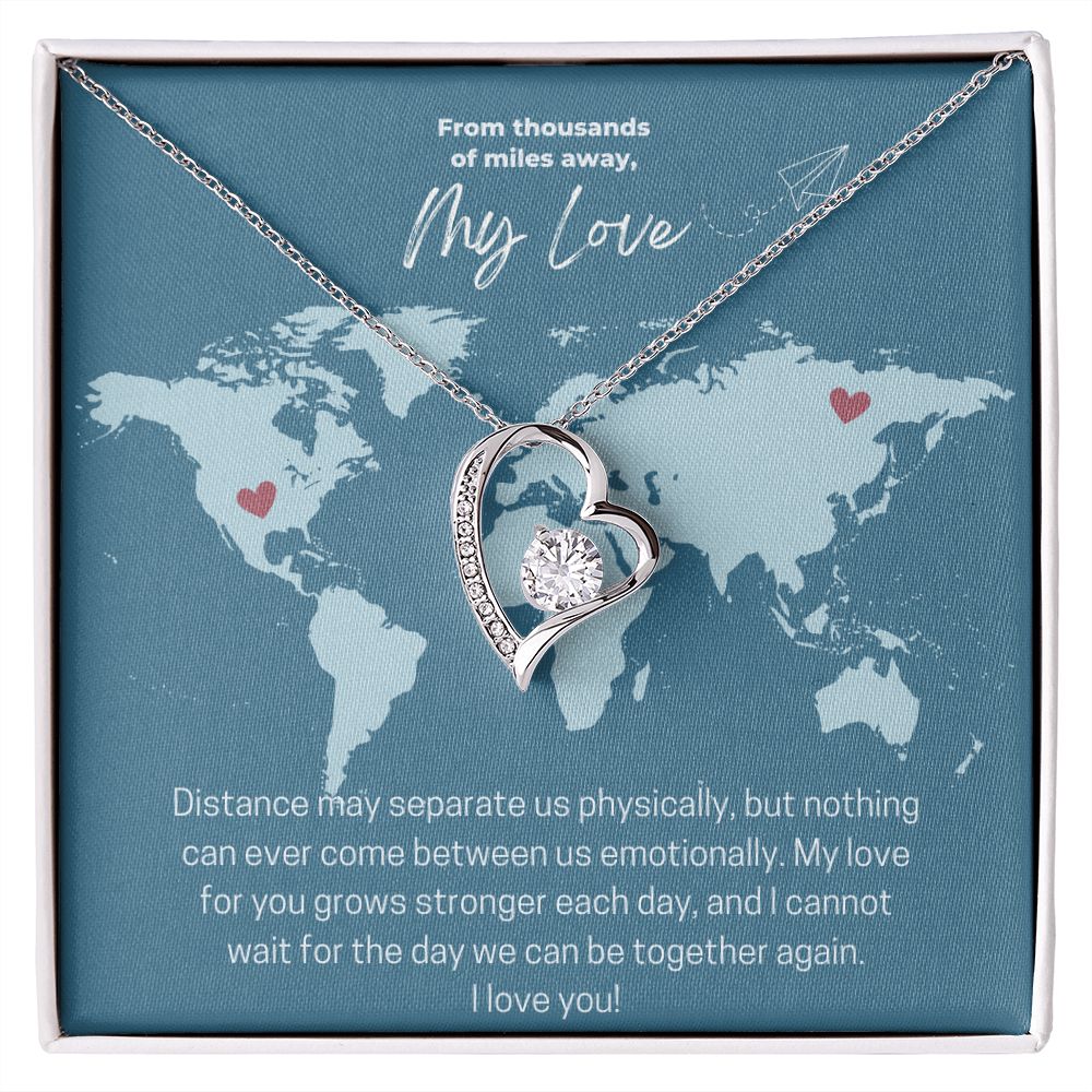 My Love | From Thousands of Miles Away - Forever Love Necklace