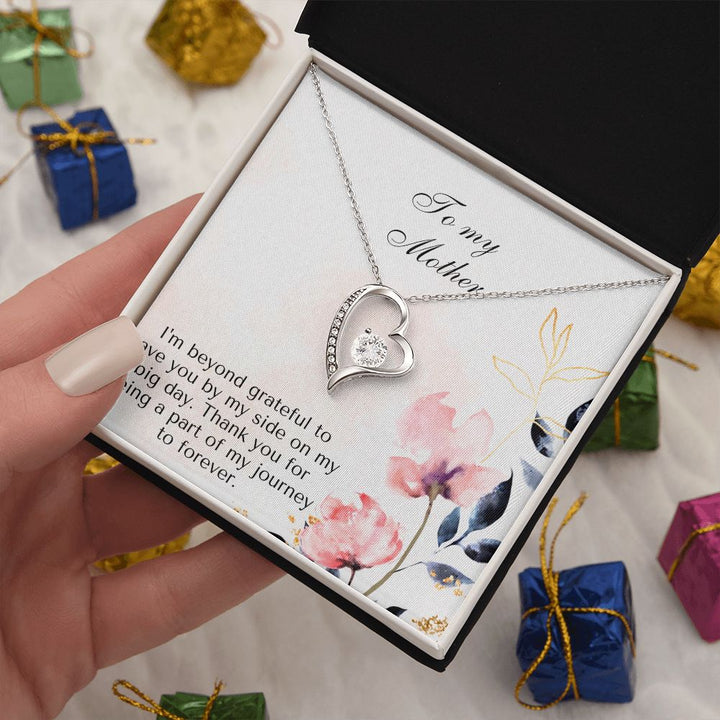 To My Mother | Thank you for being a part of my journey to forever - Forever Love Necklace