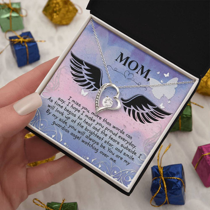 Mom | I miss you more than words can say. I hope  I make you proud everyday. - Forever Love Necklace