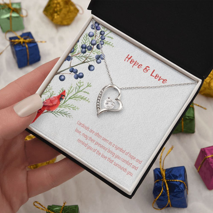 Hope & Love | Cardinals are often seen as a symbol of hope and love - Forever Love Necklace