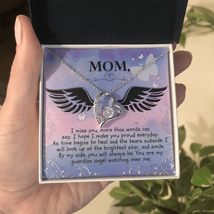 Mom | I miss you more than words can say. I hope  I make you proud everyday. - Forever Love Necklace