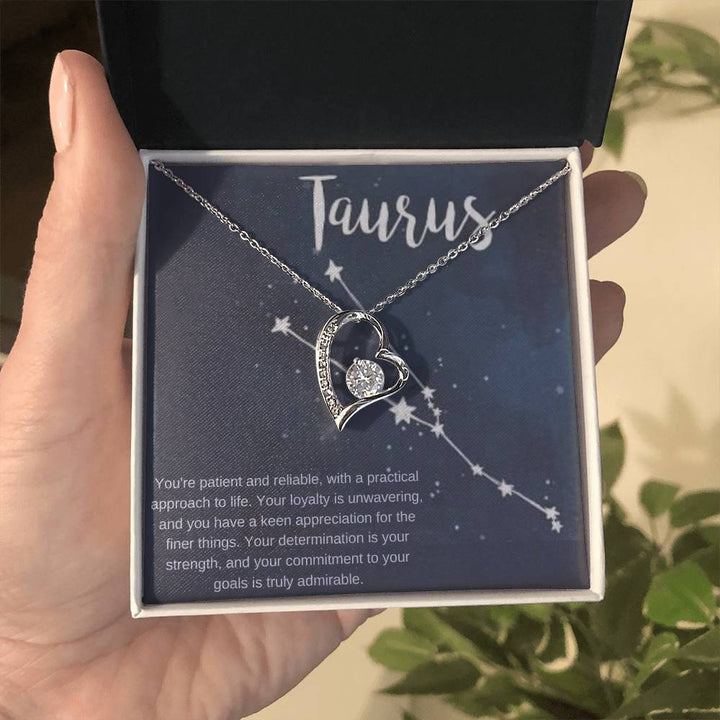 Taurus | You're patient and reliable, with a practical approach to life - Forever Love Necklace