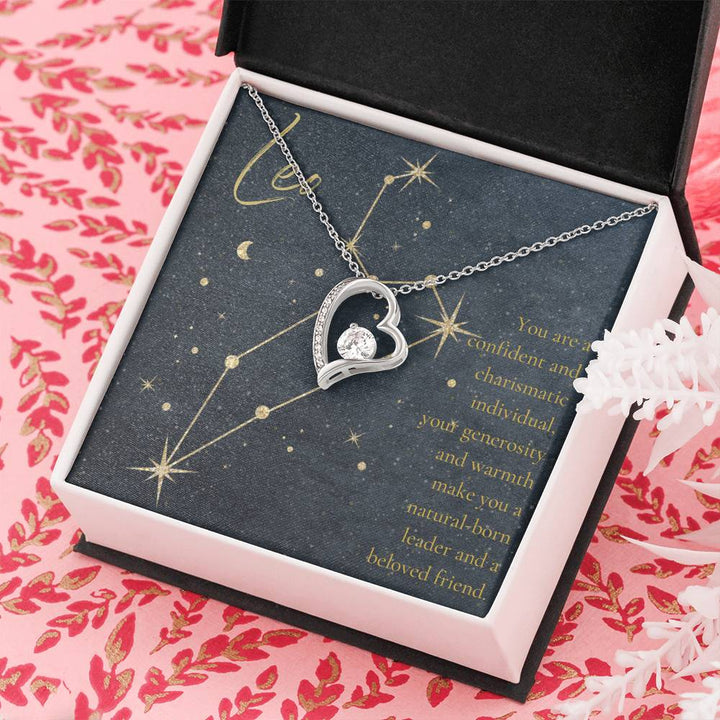 Leo | You are a confident and charismatic individual, your generosity and warmth make you a natural-born leader and a beloved friend. - Forever Love Necklace